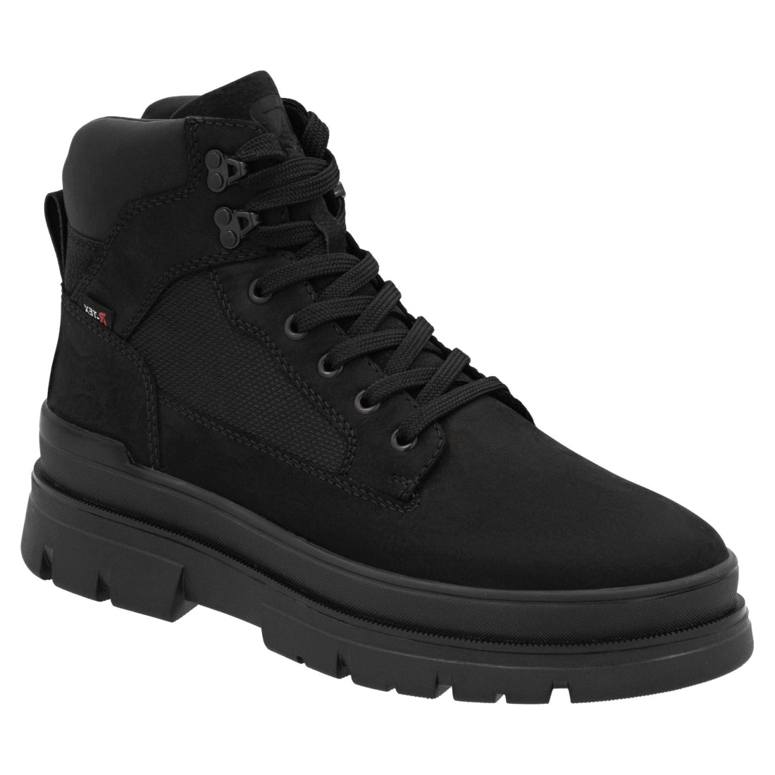 black casual closed men's boots