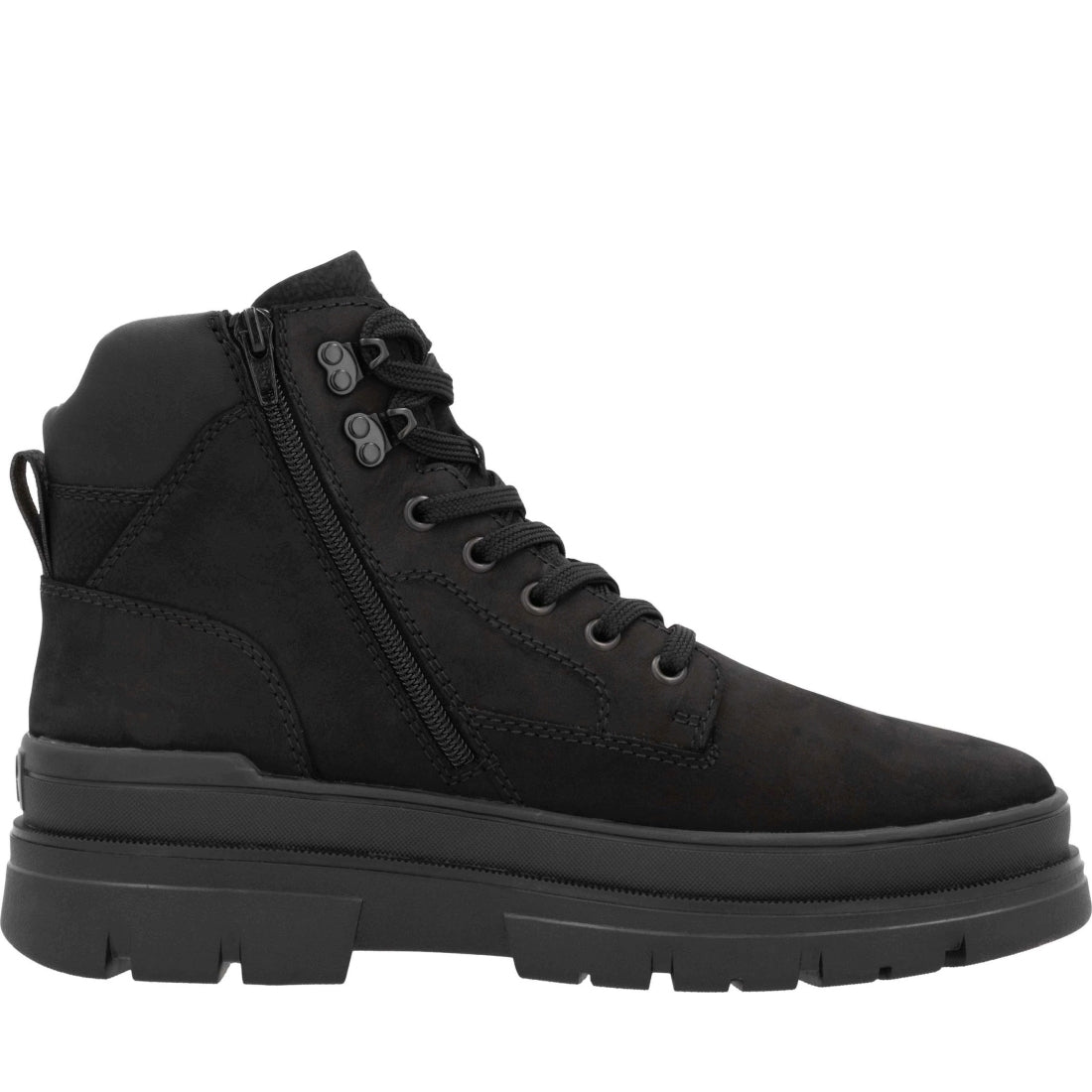 black casual closed men's boots