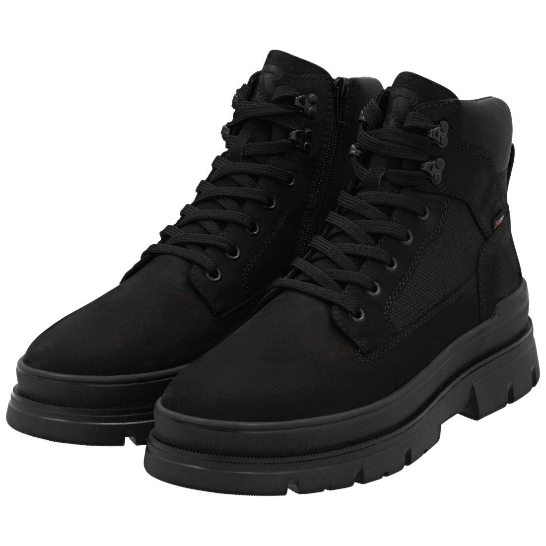 black casual closed men's boots