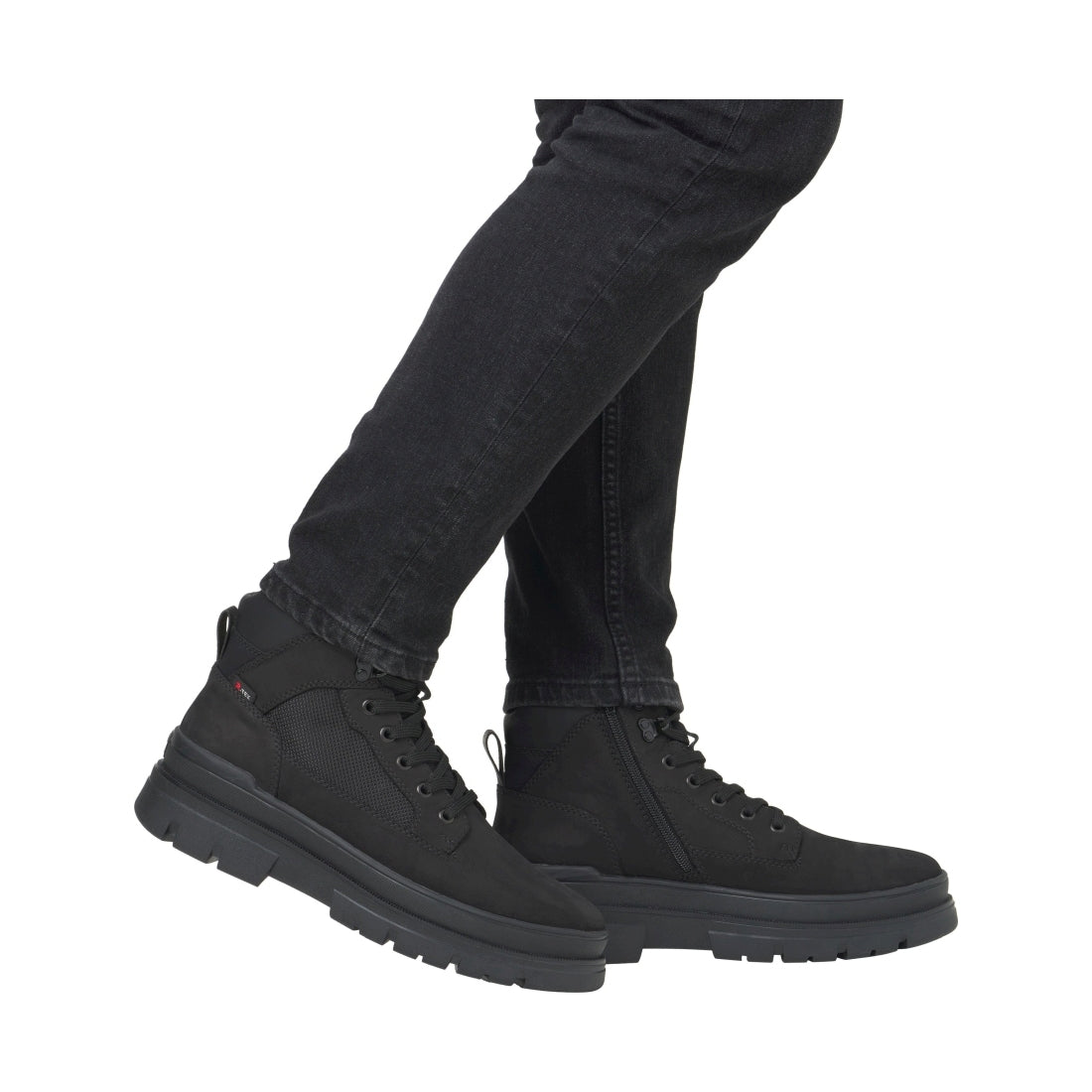 black casual closed men's boots