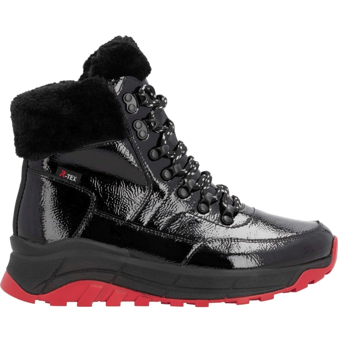 black casual closed ladies mid height boots