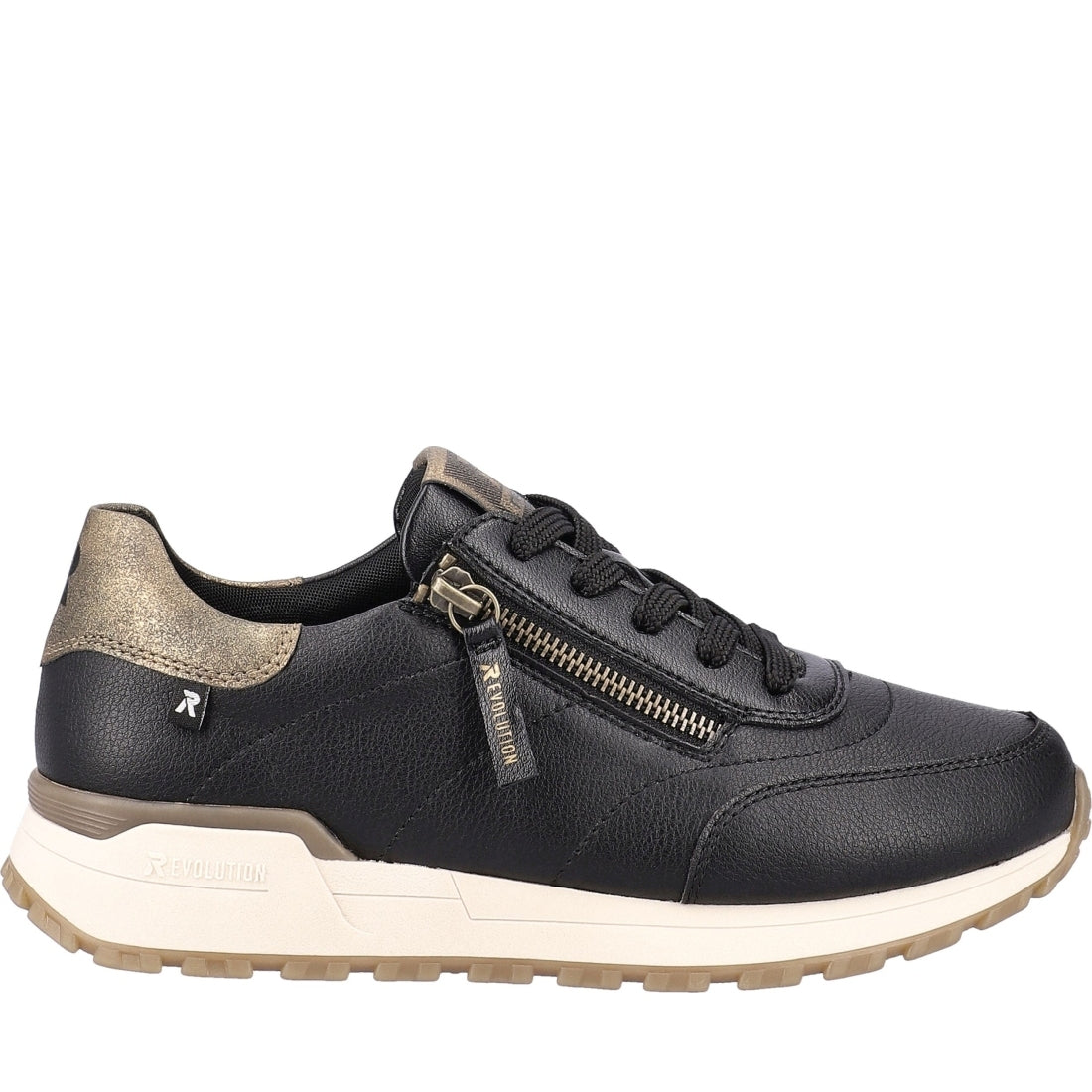 black casual closed ladies shoes