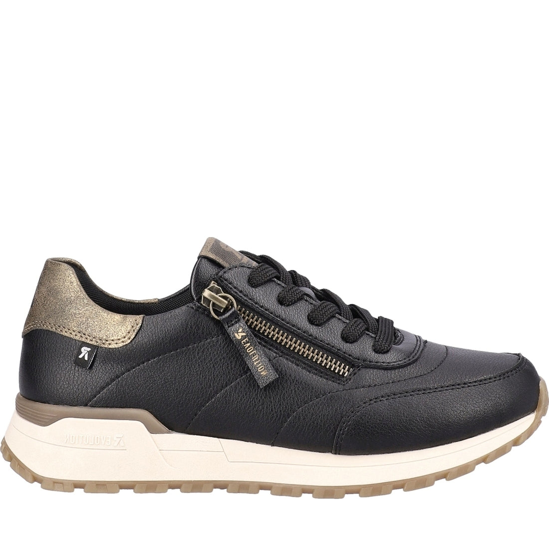 black casual closed ladies shoes