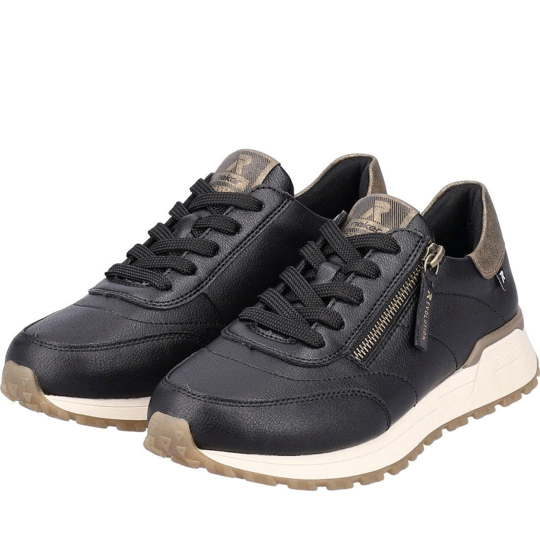 black casual closed ladies shoes