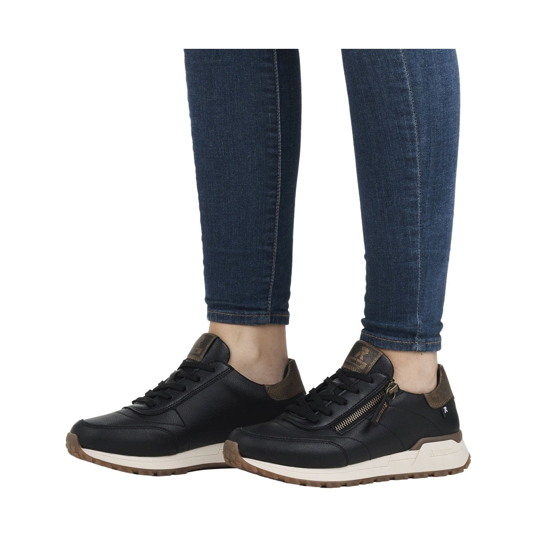 black casual closed ladies shoes