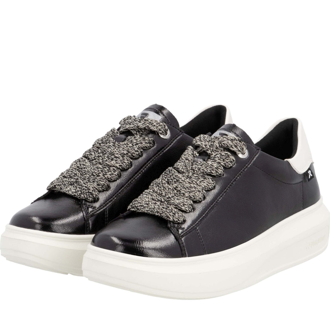 black casual closed ladies shoes