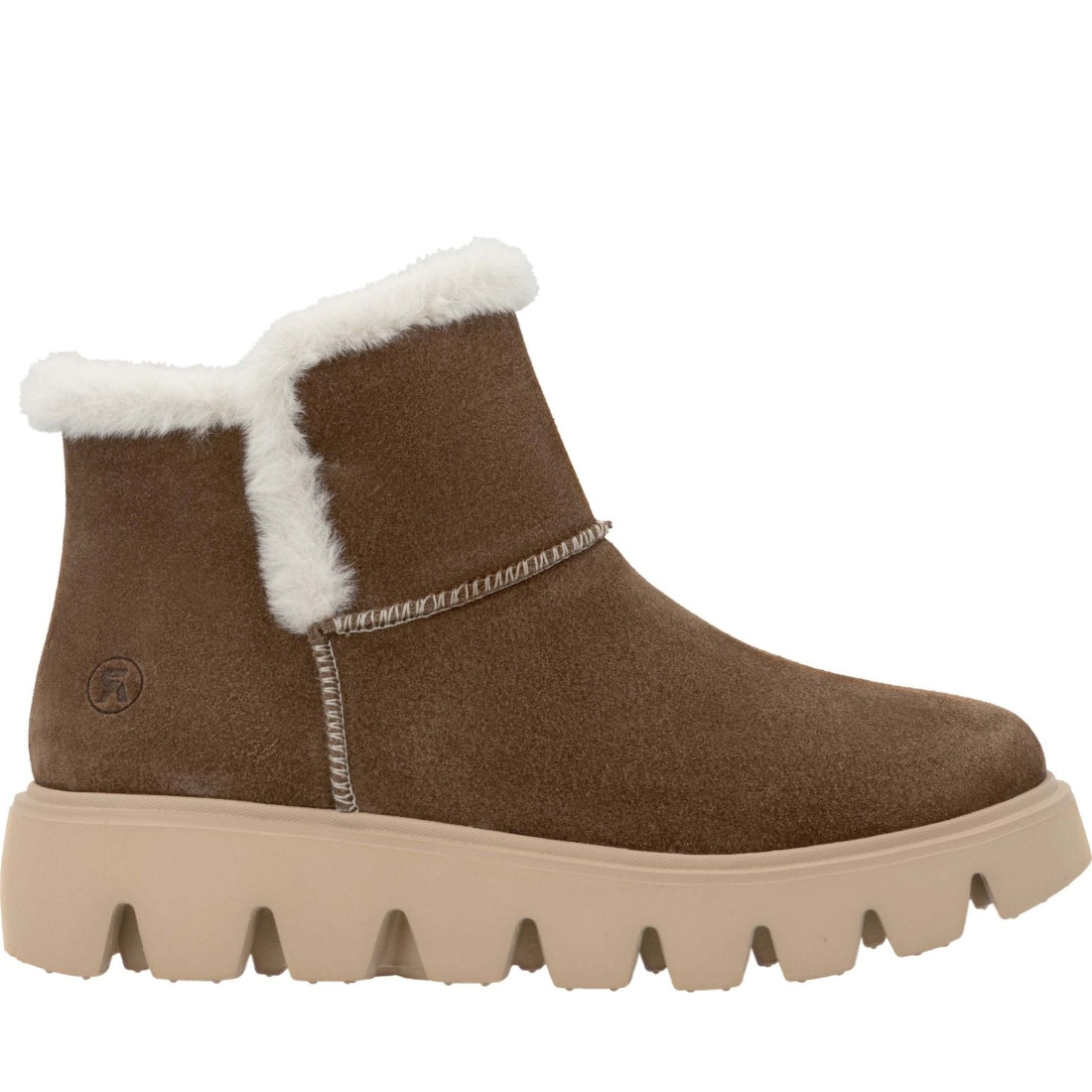 brown casual closed ladies mid height boots