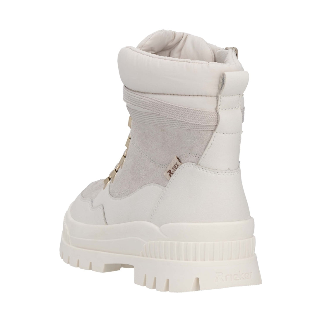 white casual closed ladies mid height boots