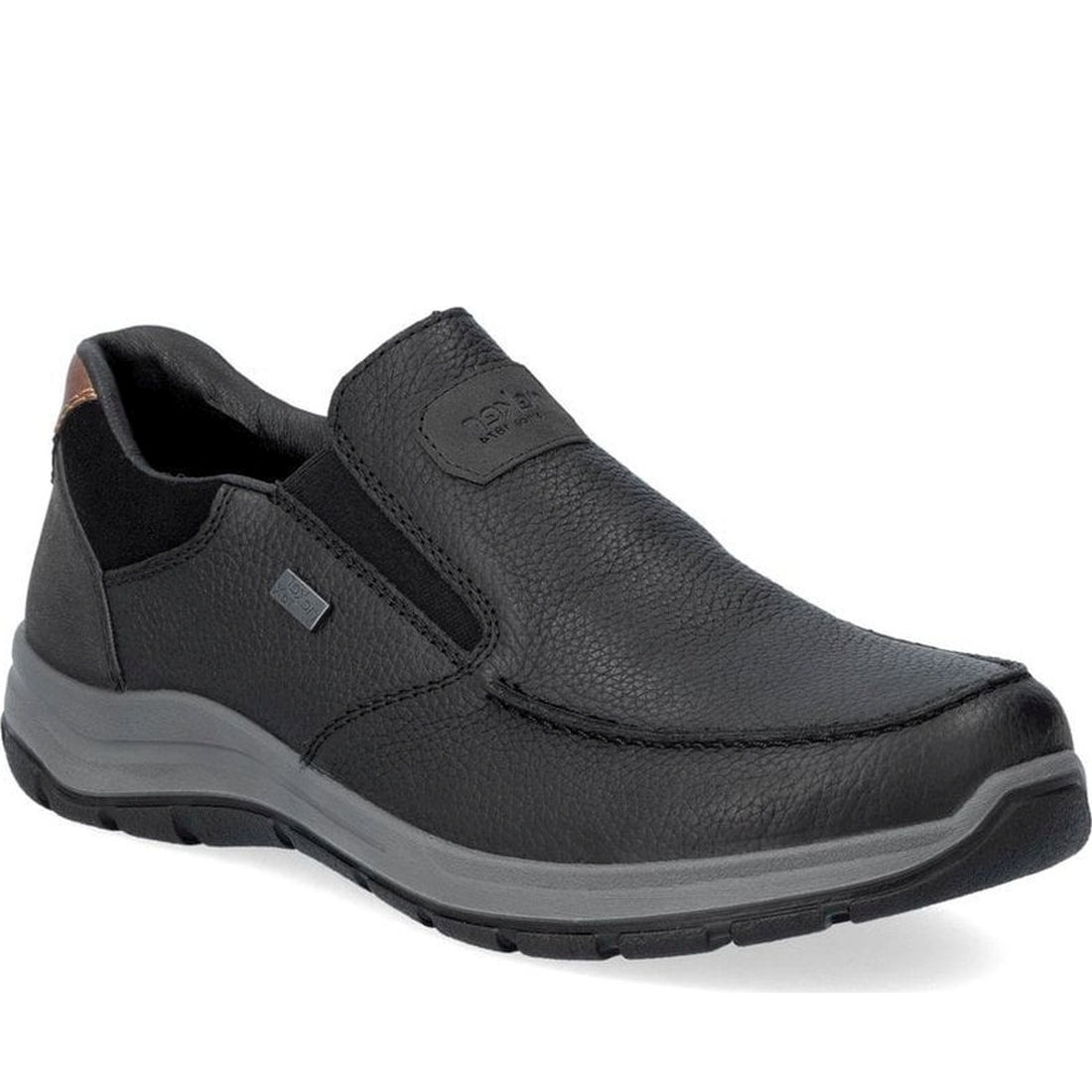 black casual closed men's shoes