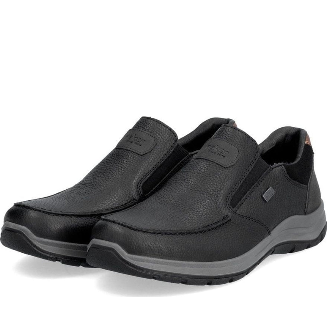 black casual closed men's shoes