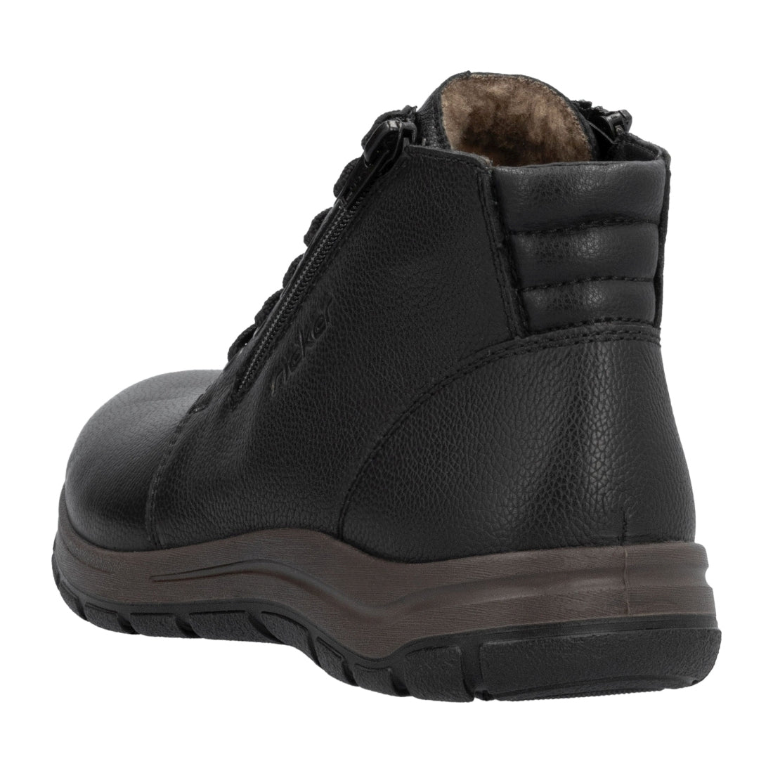 black casual closed men's boots