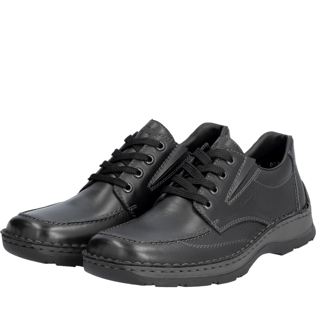 black casual closed men's shoes