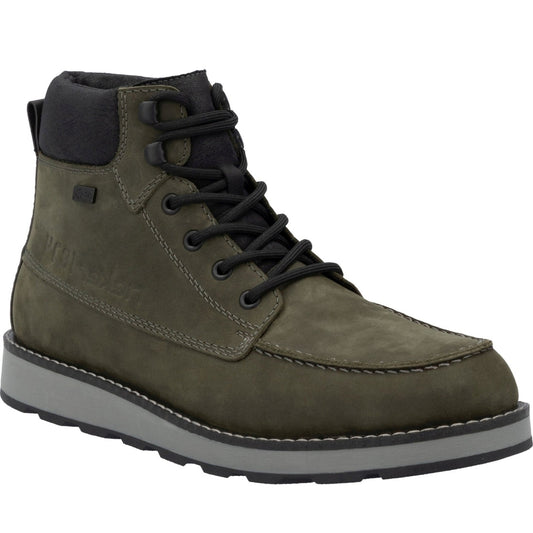 green combination casual closed men's boots