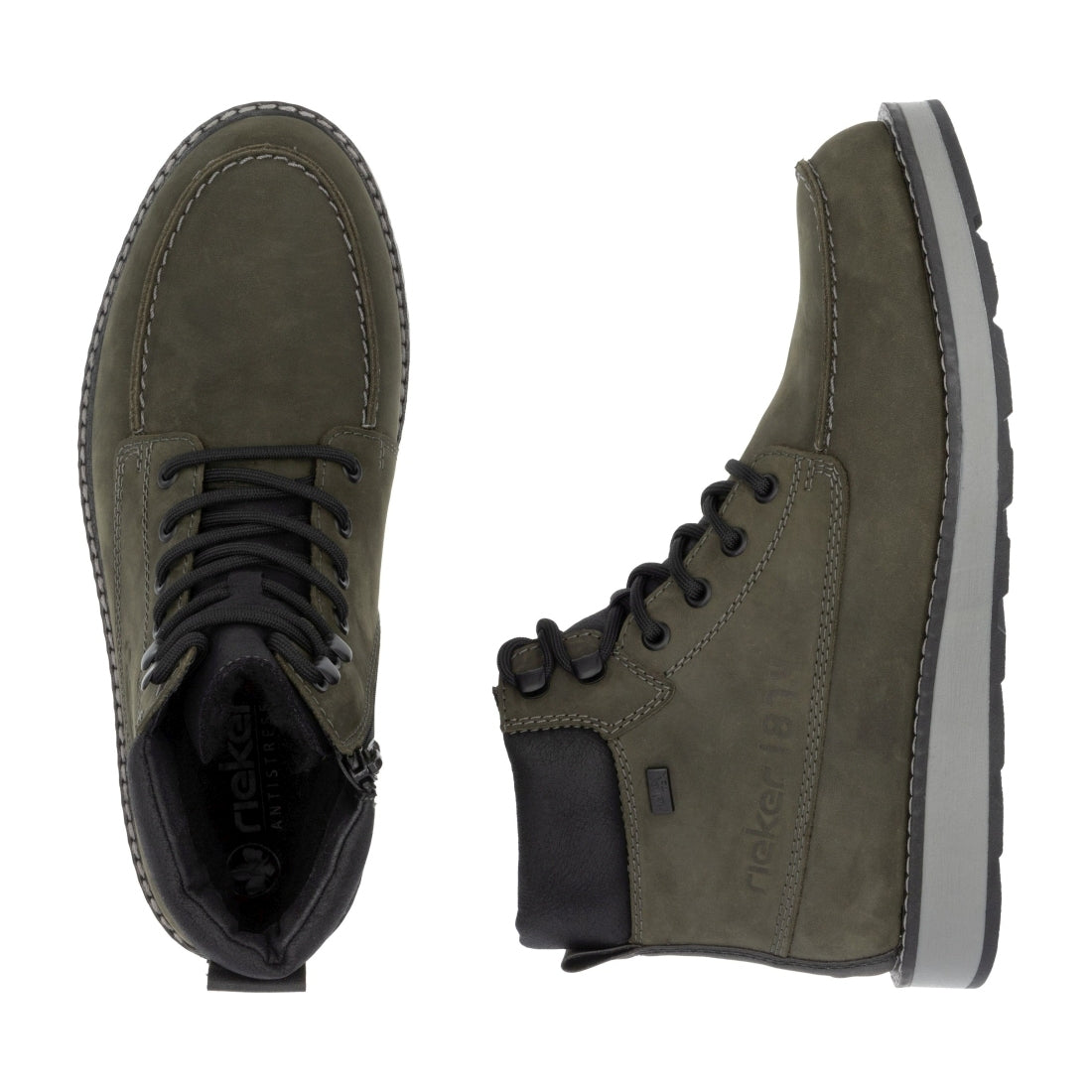 green combination casual closed men's boots