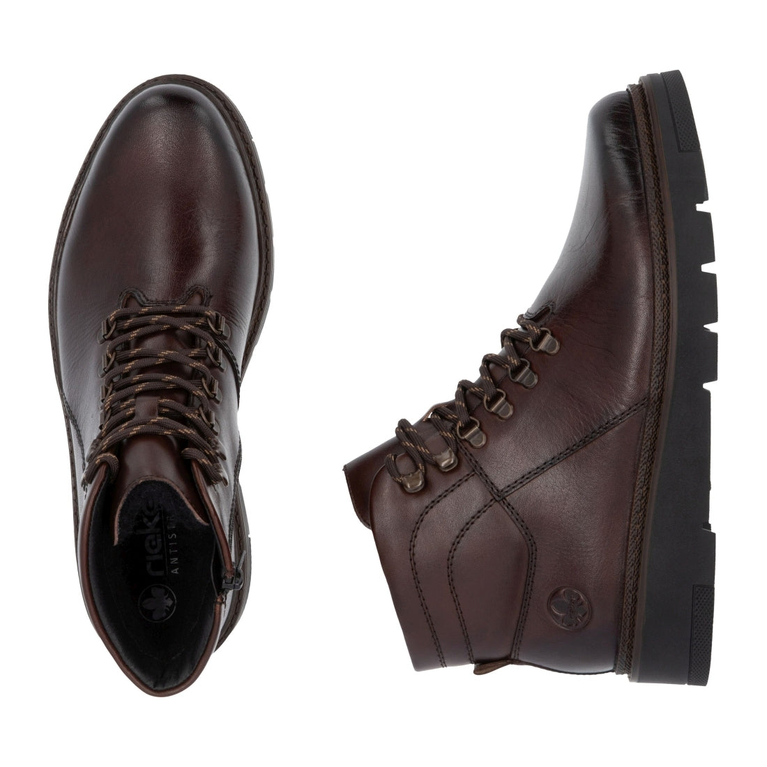 brown casual closed men's boots