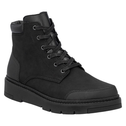 black casual closed men's boots