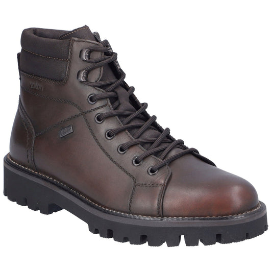 brown casual closed men's boots