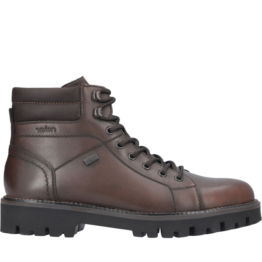 brown casual closed men's boots