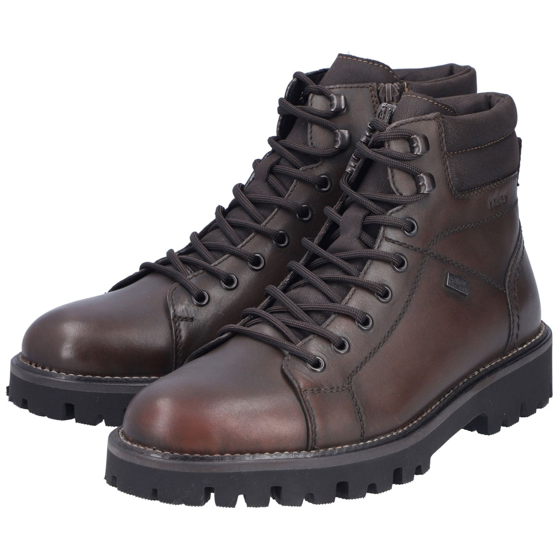 brown casual closed men's boots