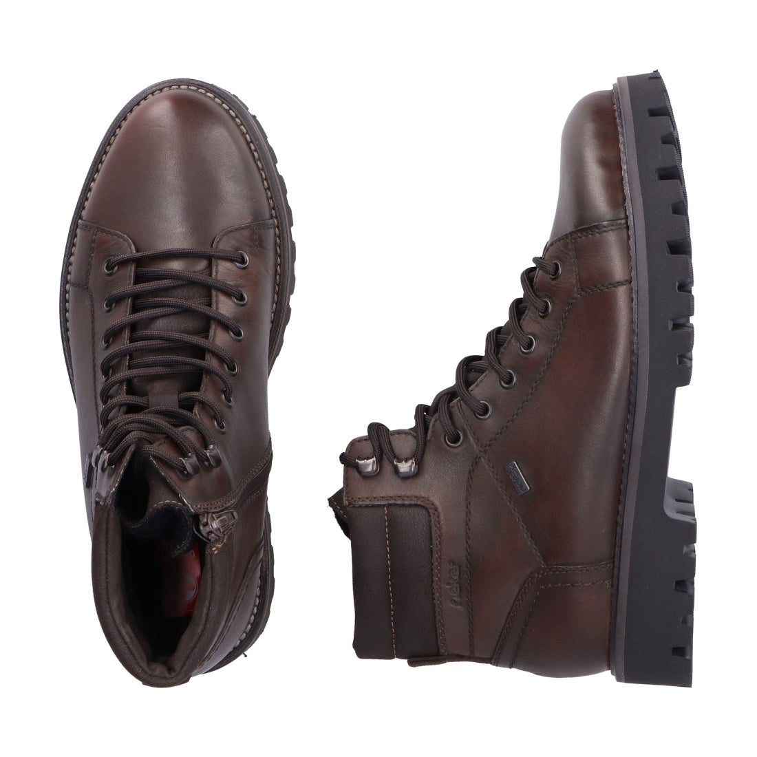 brown casual closed men's boots