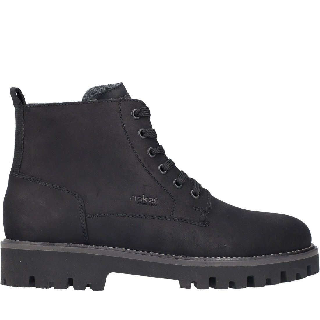 black casual closed men's boots