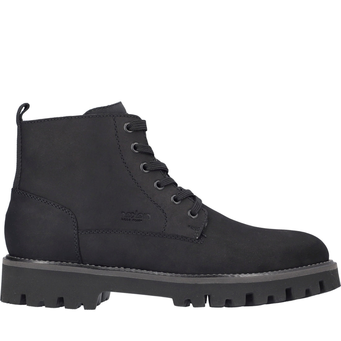 black casual closed men's boots