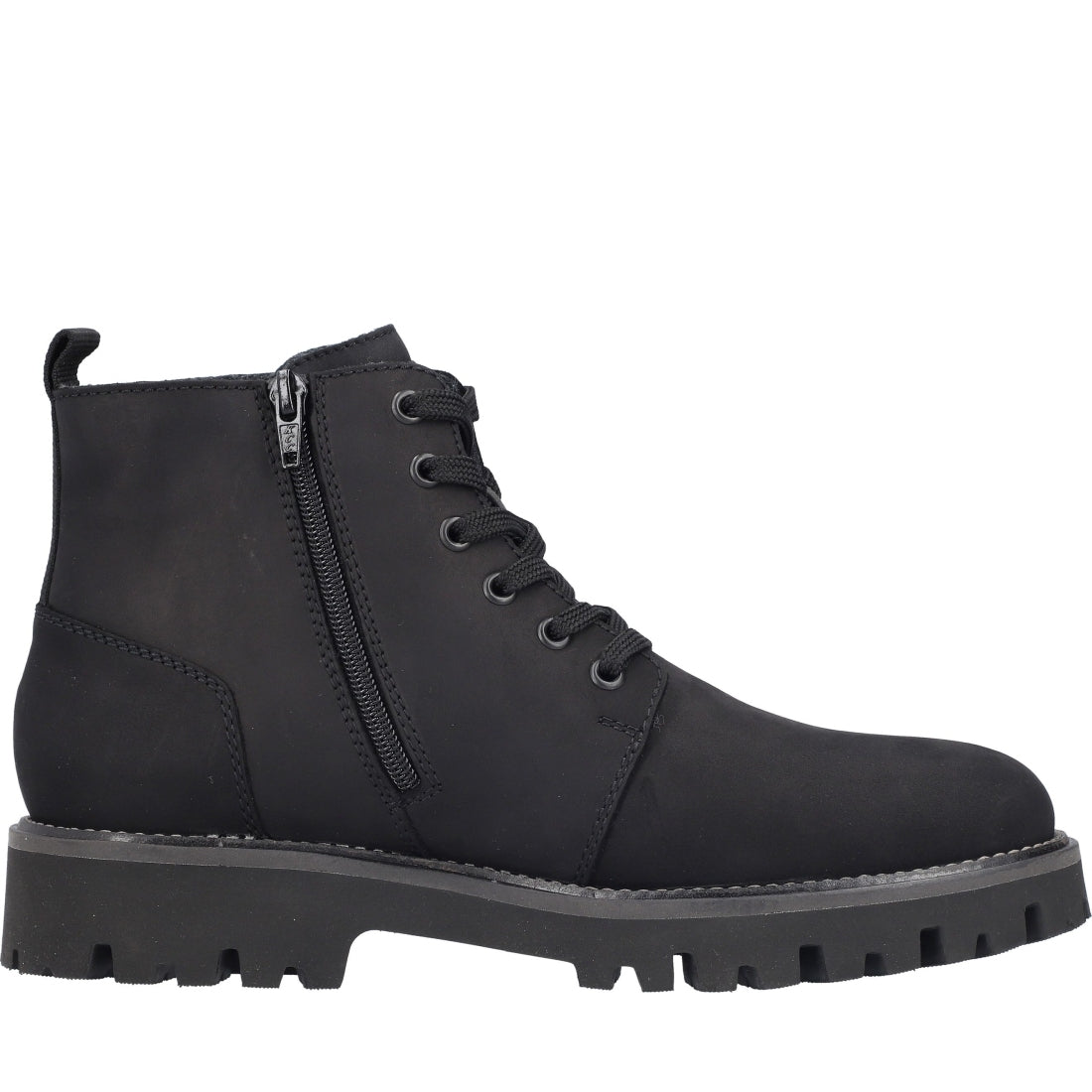 black casual closed men's boots