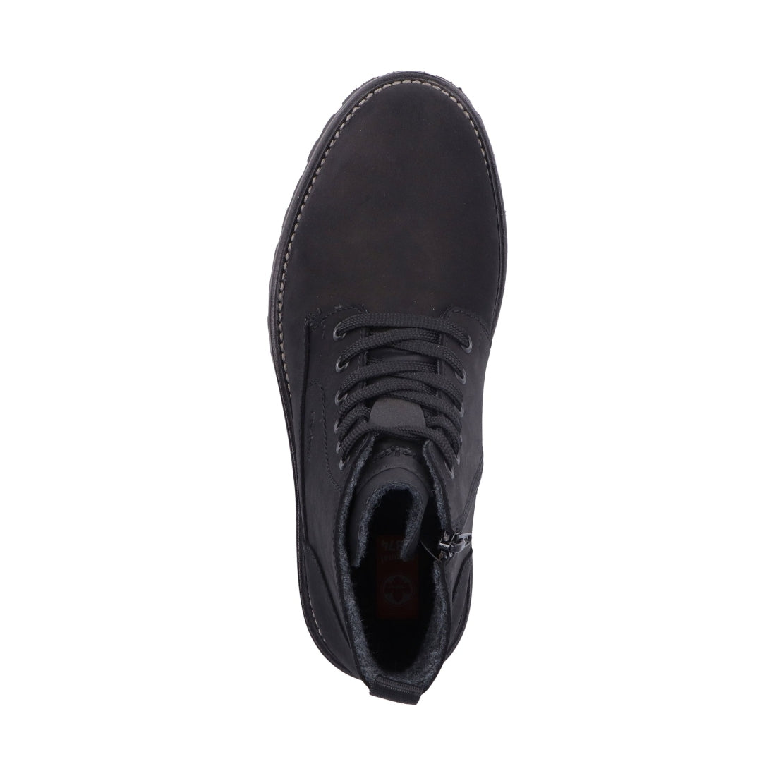 black casual closed men's boots