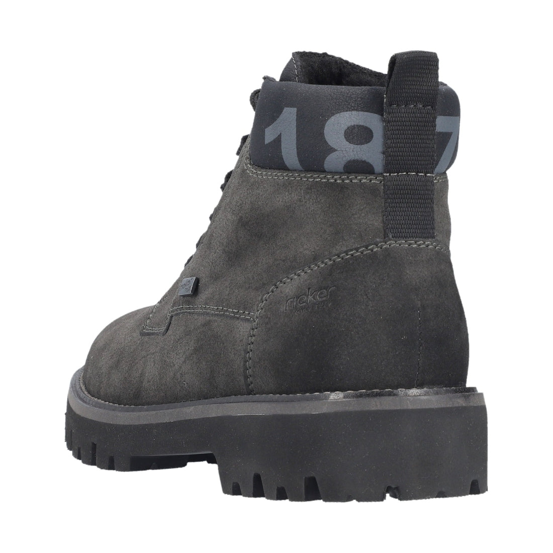 grey casual closed men's boots