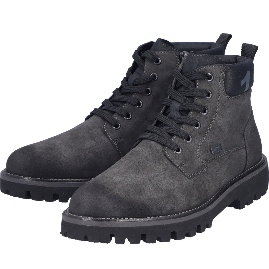 grey casual closed men's boots