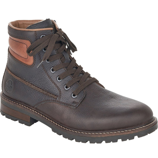 brown casual closed men's boots