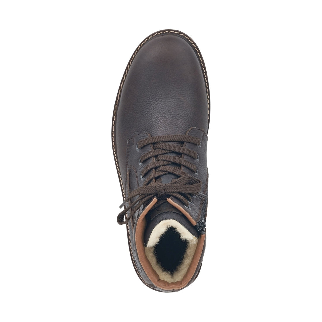 brown casual closed men's boots