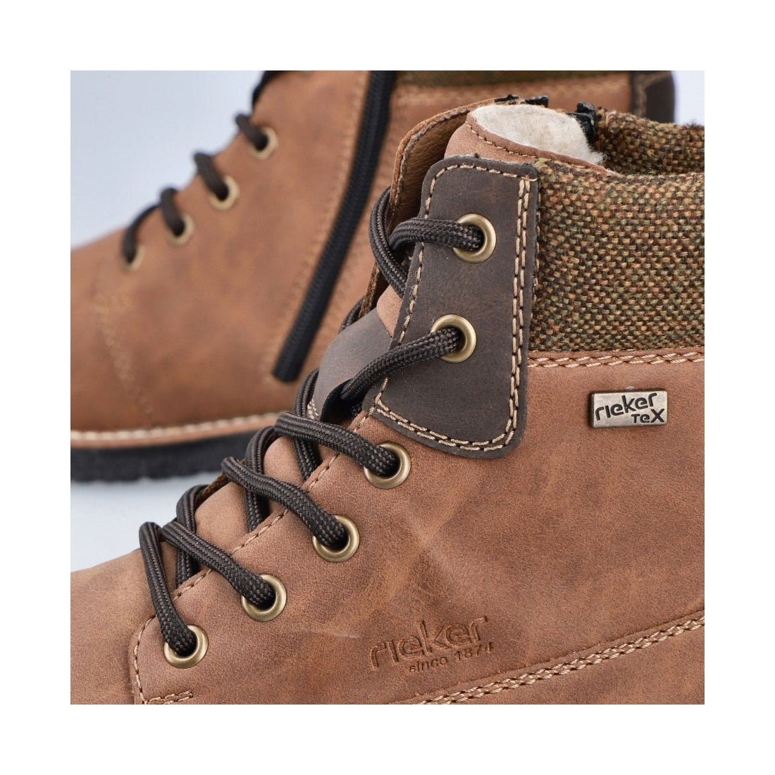 brown casual closed men's boots