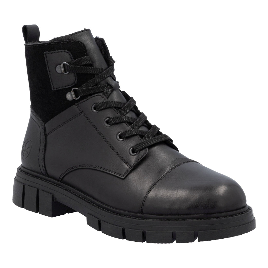 black casual closed men's boots