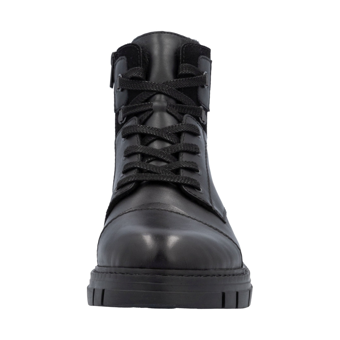 black casual closed men's boots