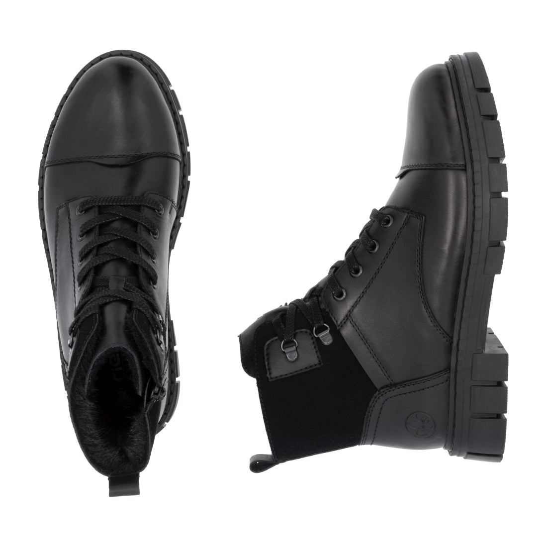 black casual closed men's boots