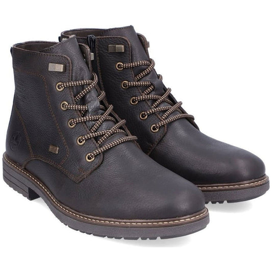 brown casual closed men's boots