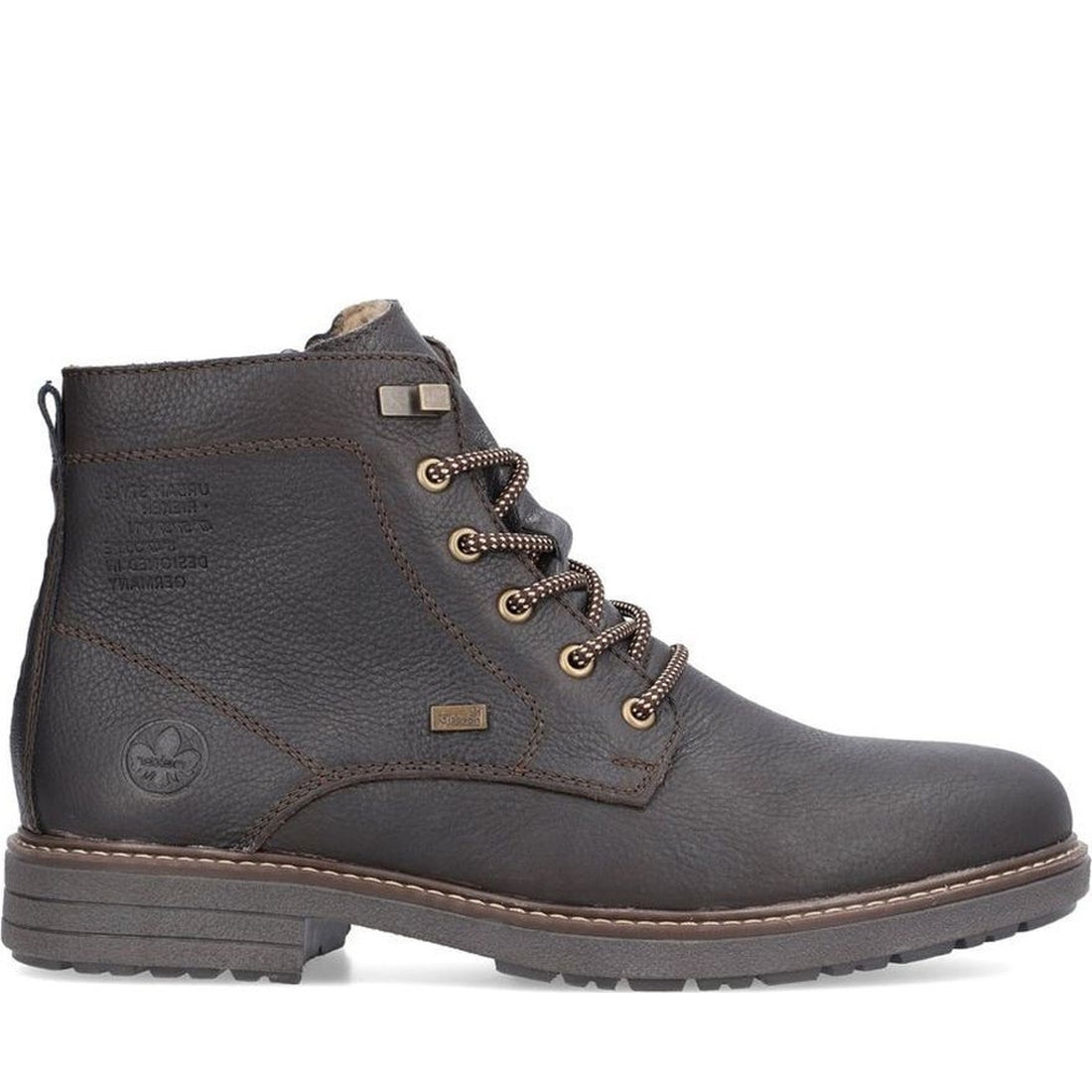 brown casual closed men's boots