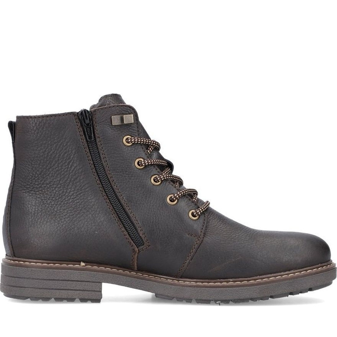 brown casual closed men's boots