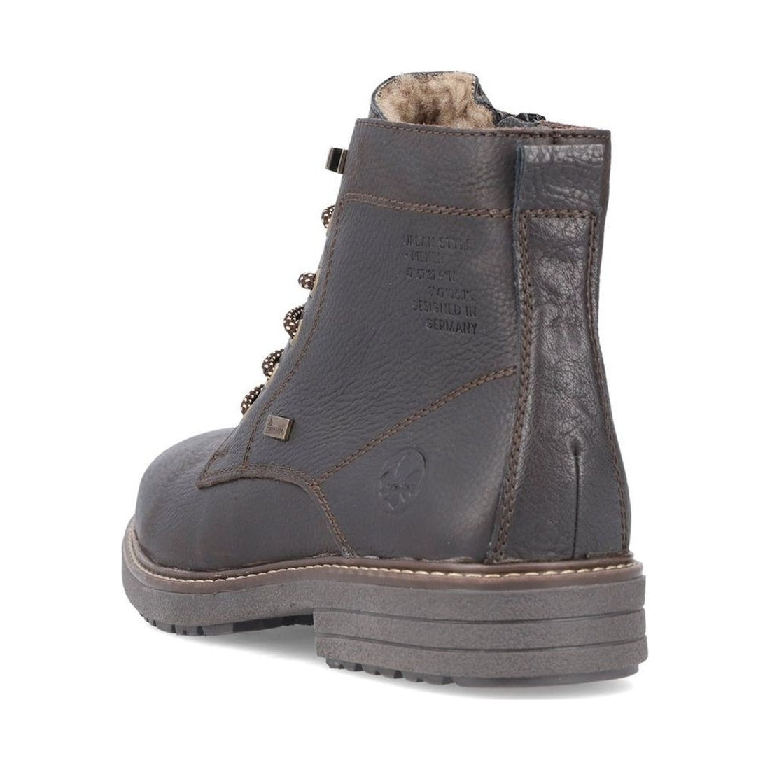 brown casual closed men's boots