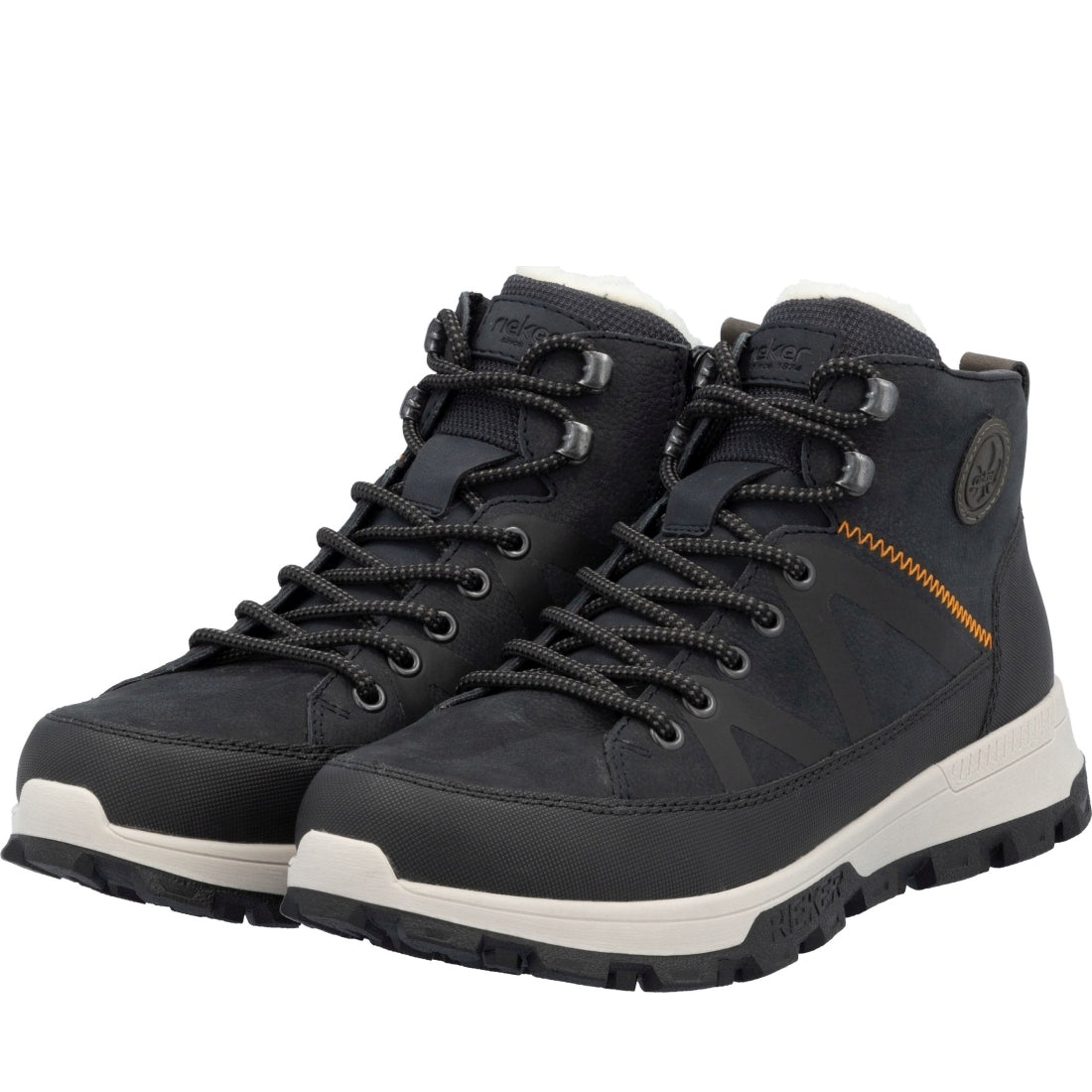 blue combination casual closed men's boots