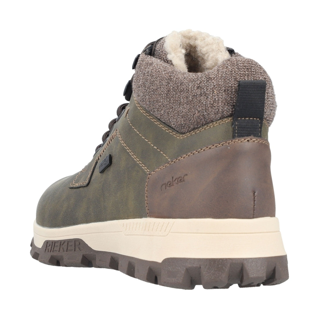 green casual closed men's boots