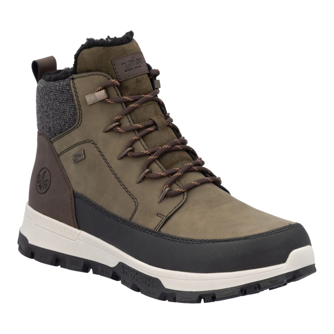 green combination casual closed men's boots