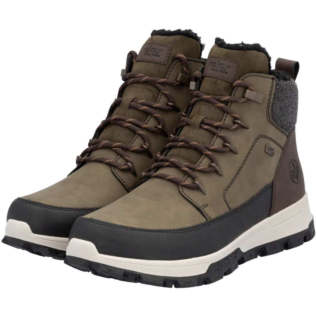 green combination casual closed men's boots