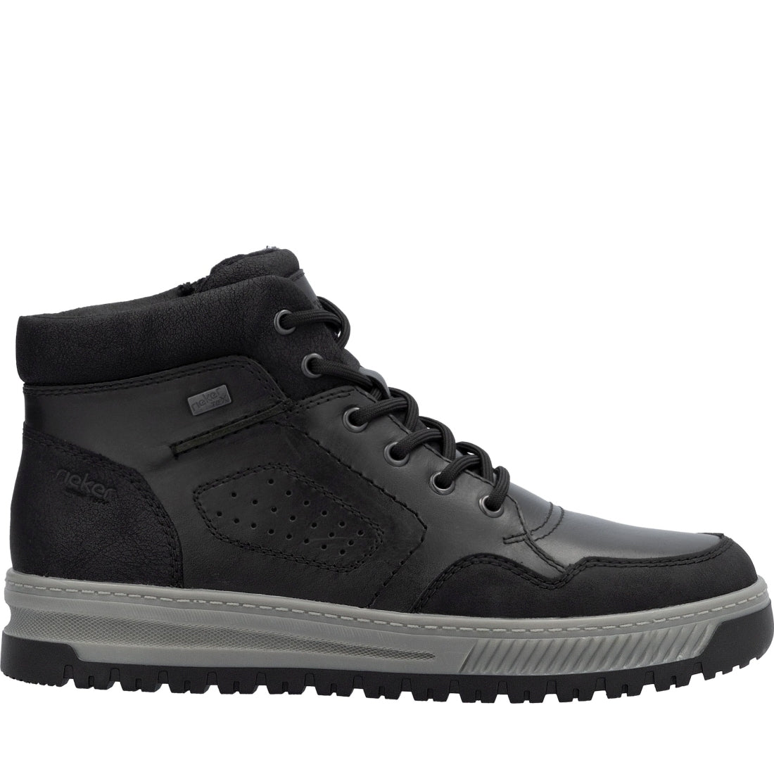 black casual closed men's boots