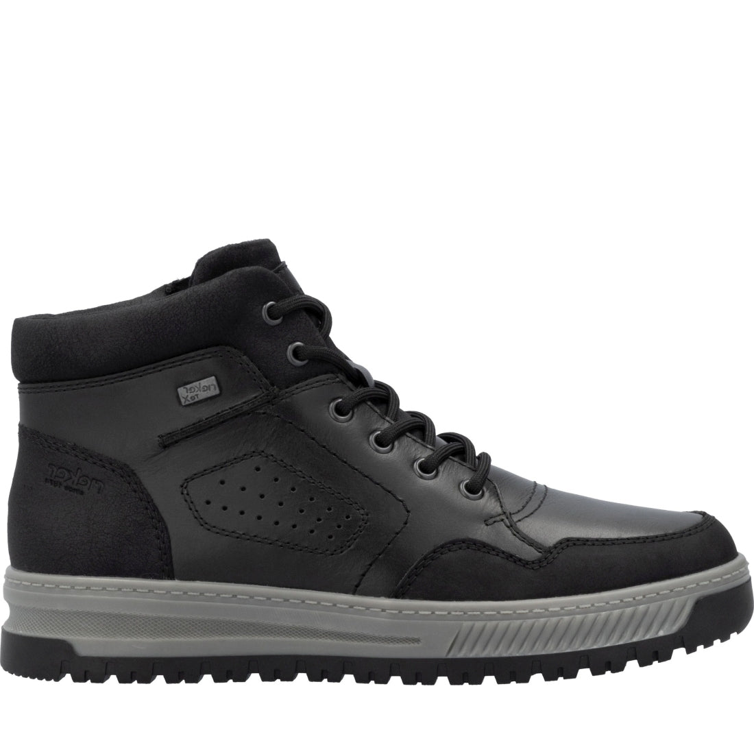 black casual closed men's boots