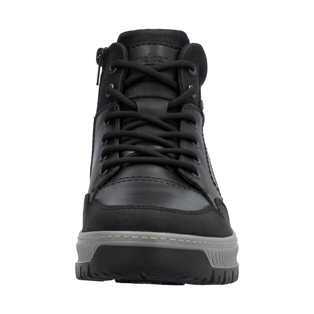 black casual closed men's boots