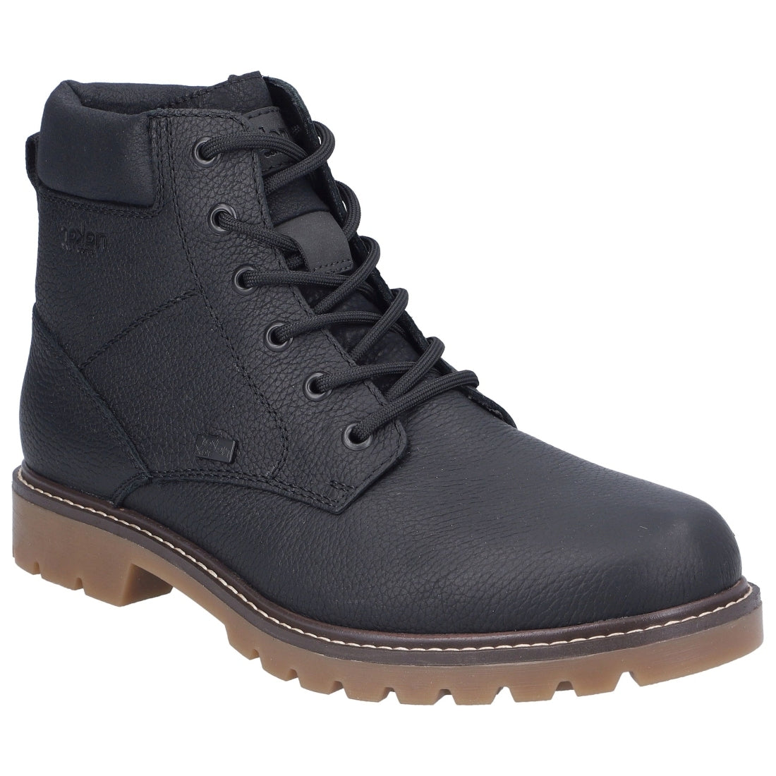 black casual closed men's boots