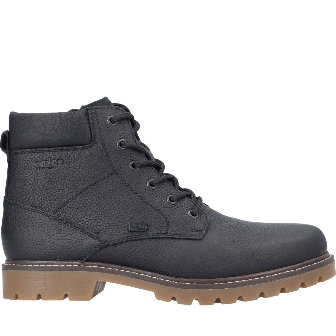 black casual closed men's boots