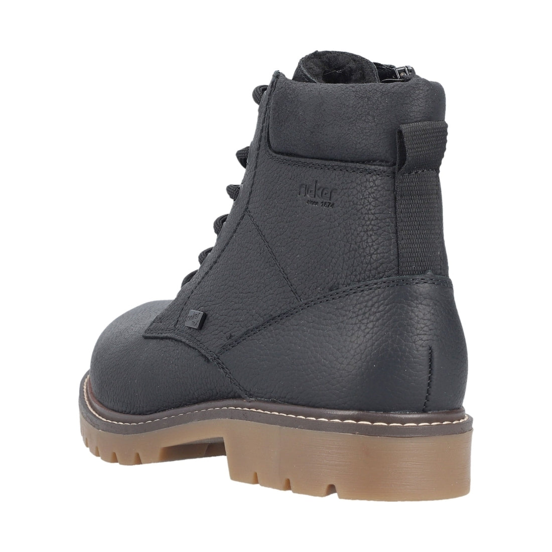 black casual closed men's boots